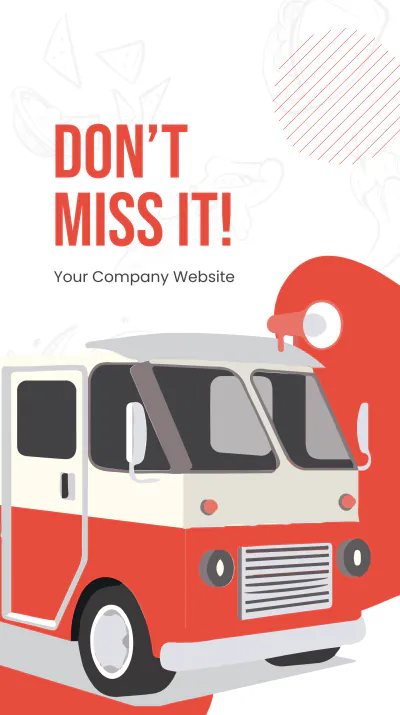 Free Food Truck Rally Instagram Story Template to Edit Online