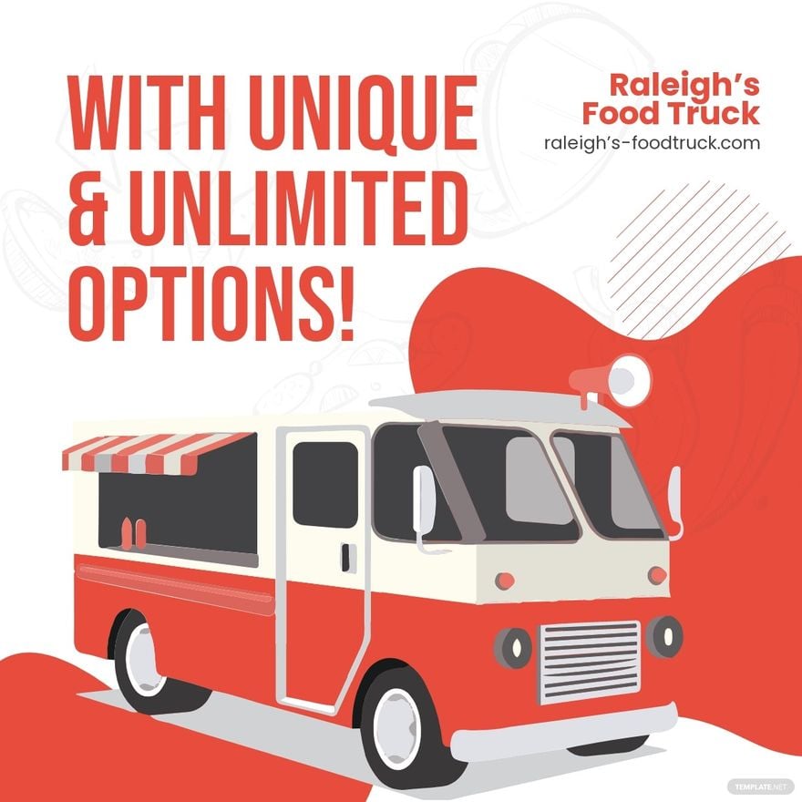 Free Food Truck Rally Linkedin Post Template