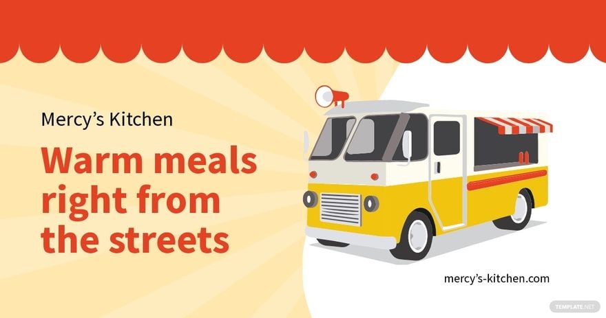 Free Fundraiser Food Truck Facebook Post Template