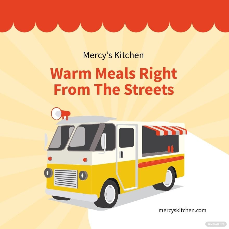 Fundraiser Food Truck Instagram Post