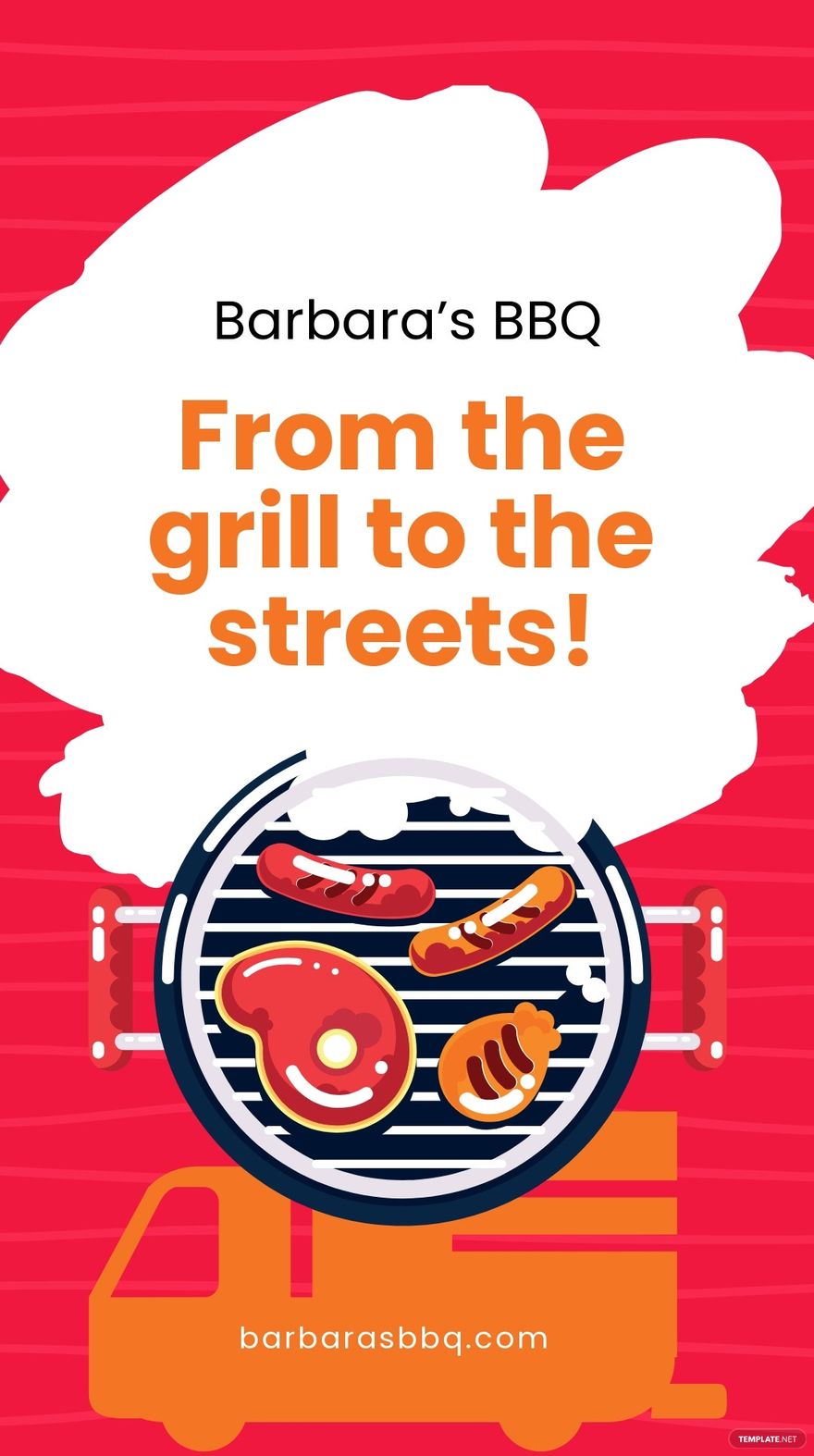 Free Sample BBQ Food Truck Instagram Story Template