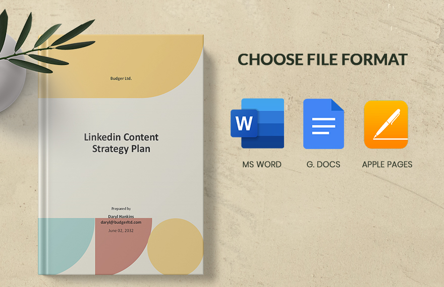 Linkedin Content Strategy Plan Template		