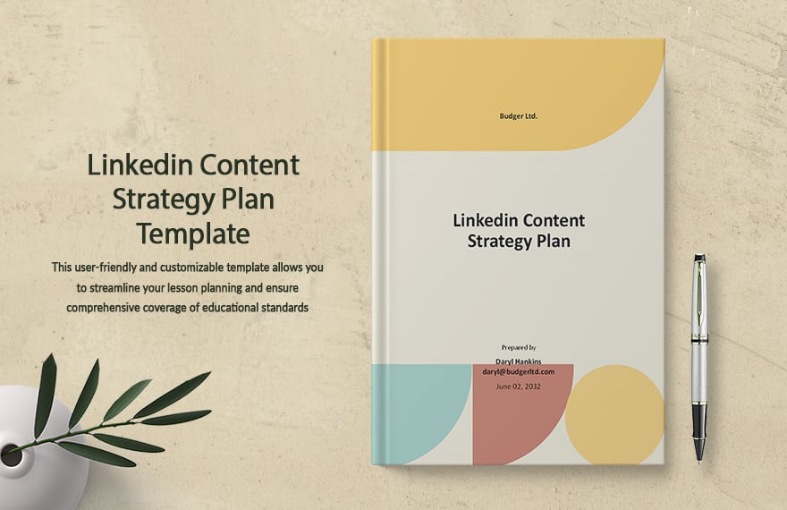 Linkedin Content Strategy Plan Template		 in Word, Google Docs, PDF, Apple Pages