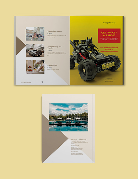 Exclusive Hotel catalog template Download