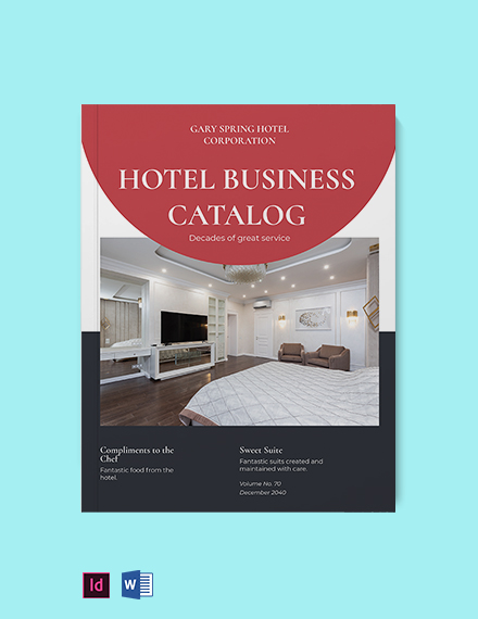 Hotel Business Catalog template
