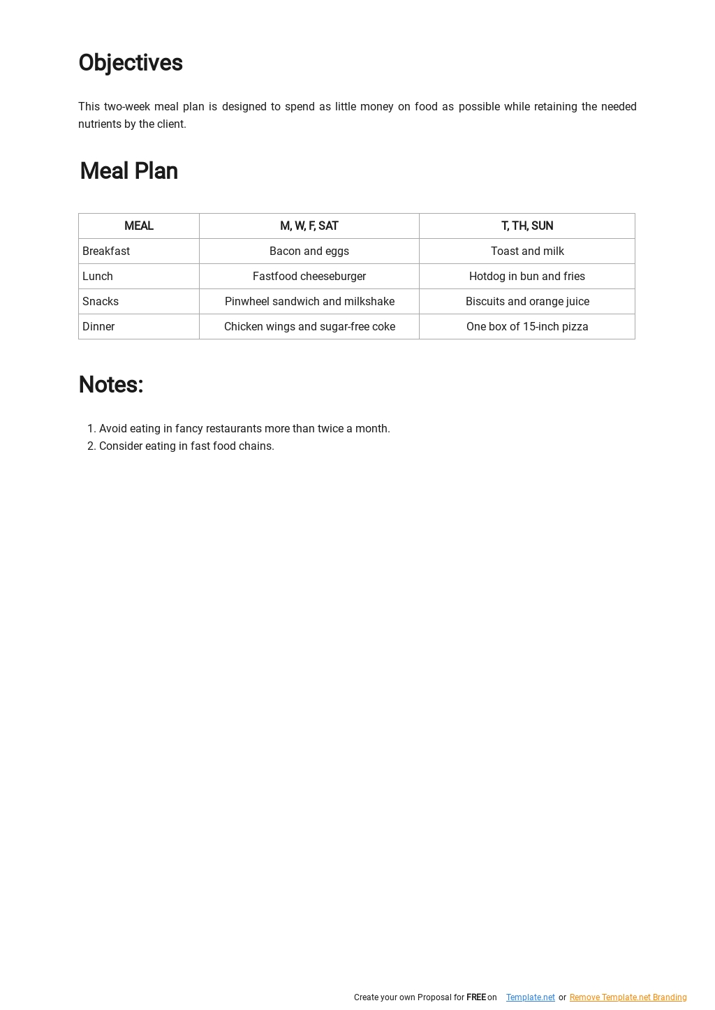 Two Week Budget Meal Plan Template 1.jpe