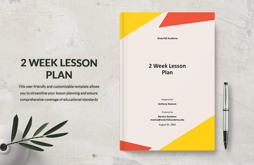 Basic 2 Week Lesson Plan Template