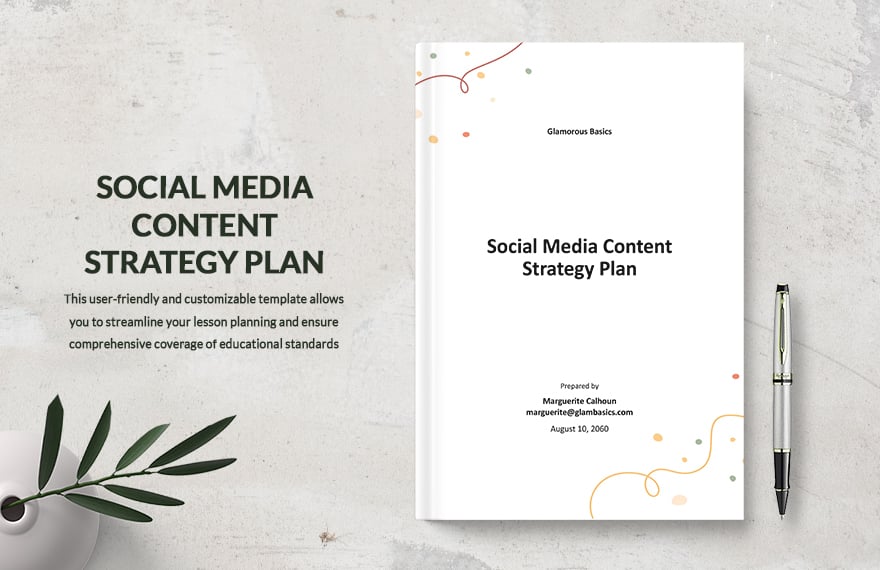 Social Media Content Strategy Plan Template 