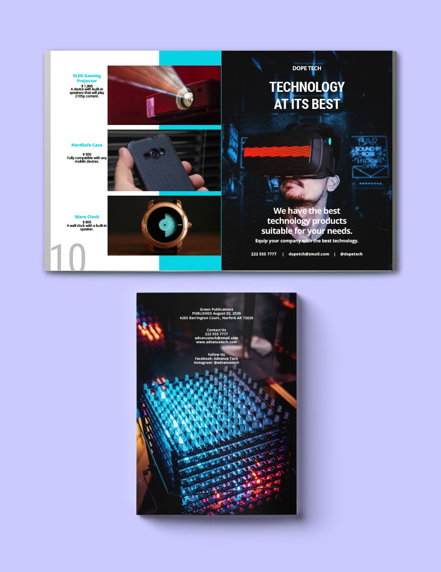 Technology Product Catalog template