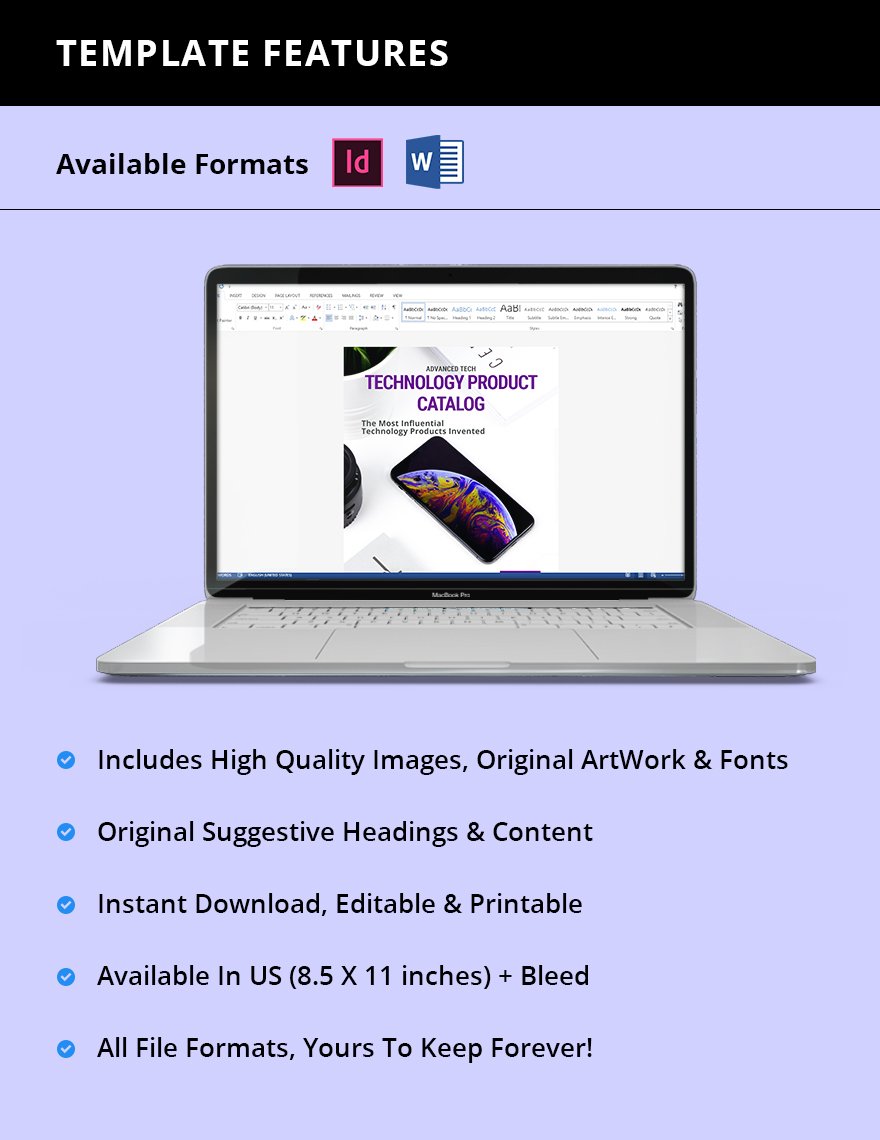 Technology Product Catalog template