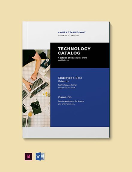 Technology Product Catalog Template in InDesign, Word | Template.net