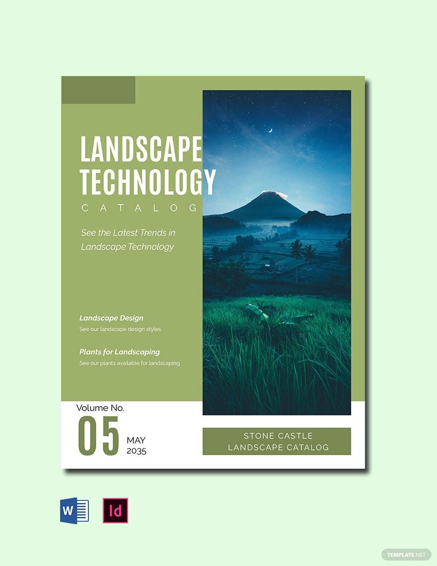 Landscape Technology Catalog Template