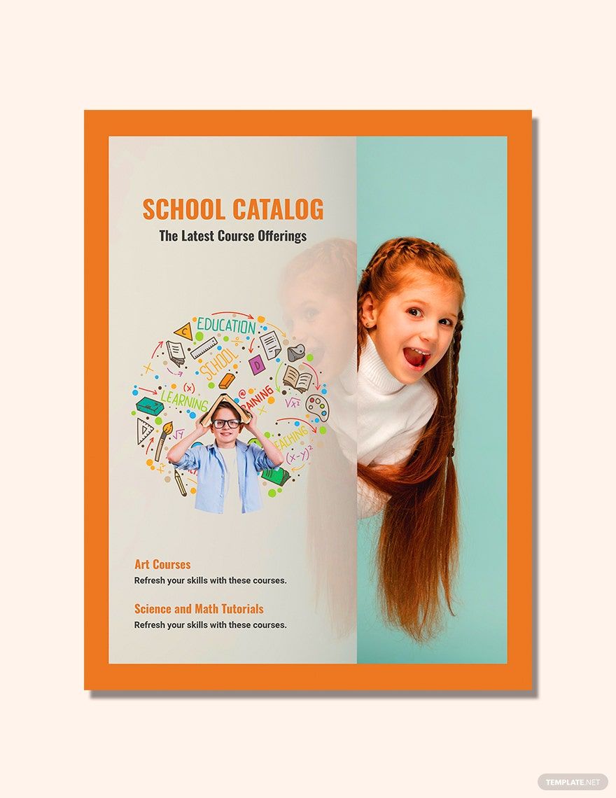 Education School Catalog Template