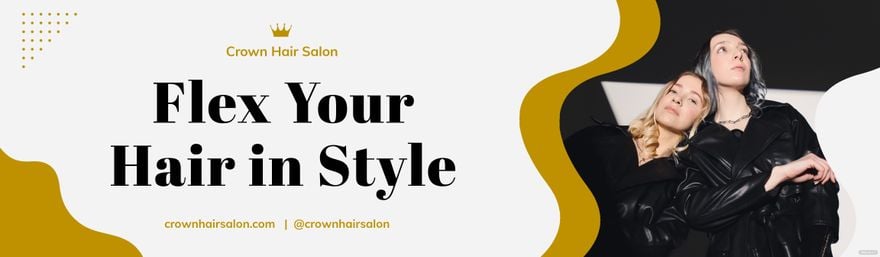 Free Hair Salon Fashion Style Billboard Template