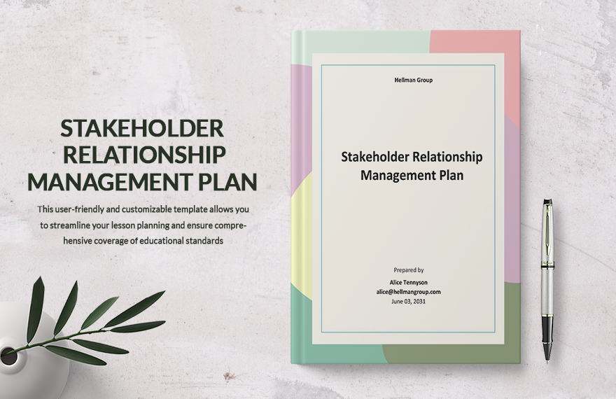 Stakeholder Relationship Management Plan Template