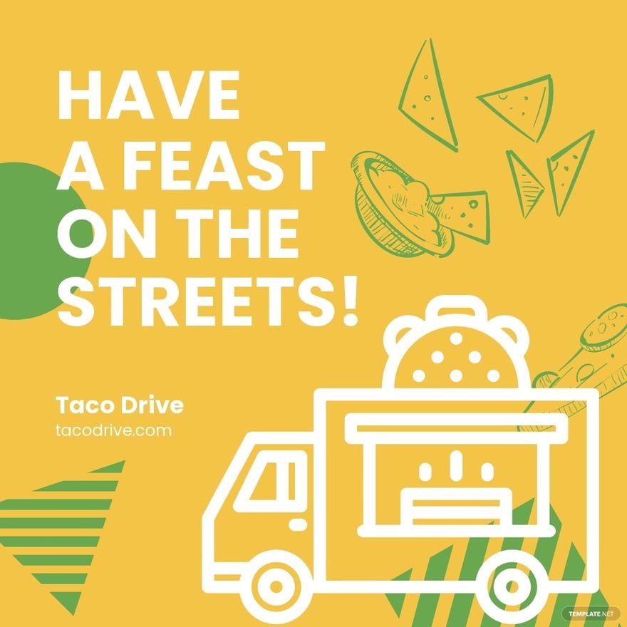 Free Taco Truck Instagram Post Template