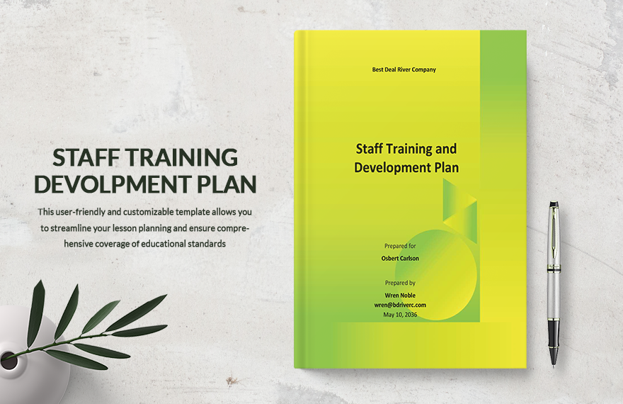 Sample Staff Training and Development Plan Template