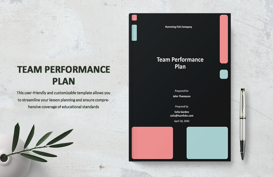 Team Performance Plan Template