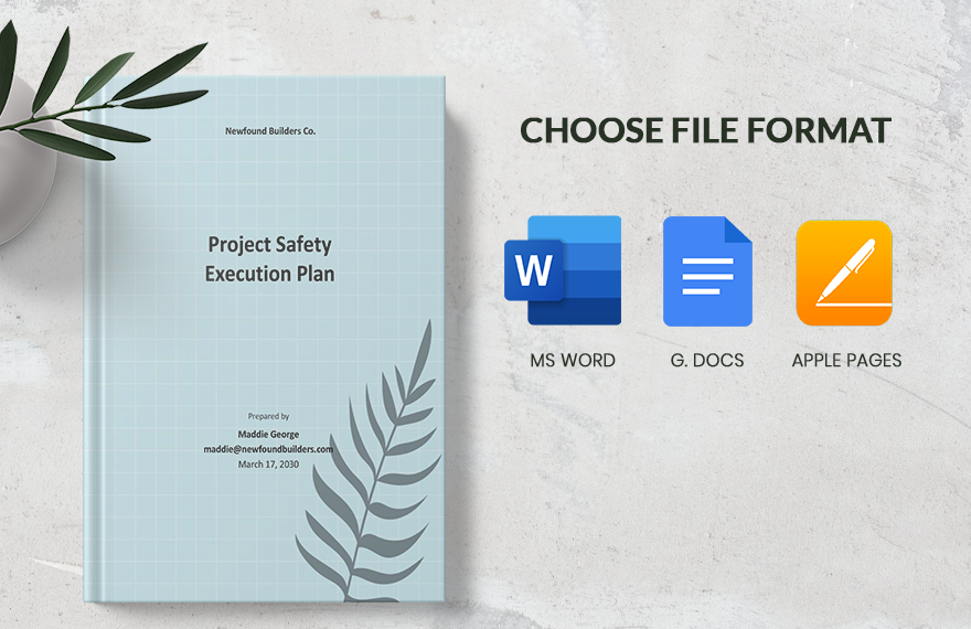 Project Safety Execution Plan Template