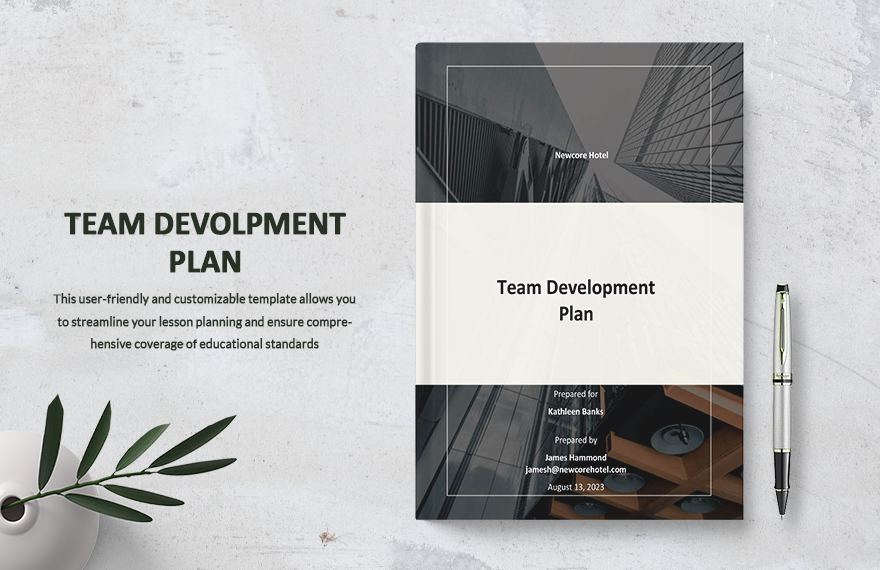 Team Development Plan Template
