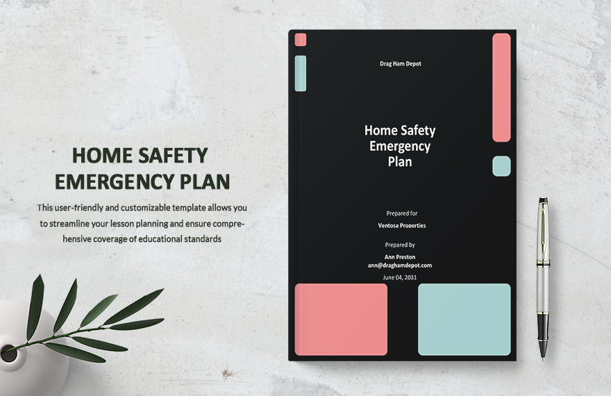 Home Safety Emergency Plan Template in Word, Google Docs, PDF, Apple Pages