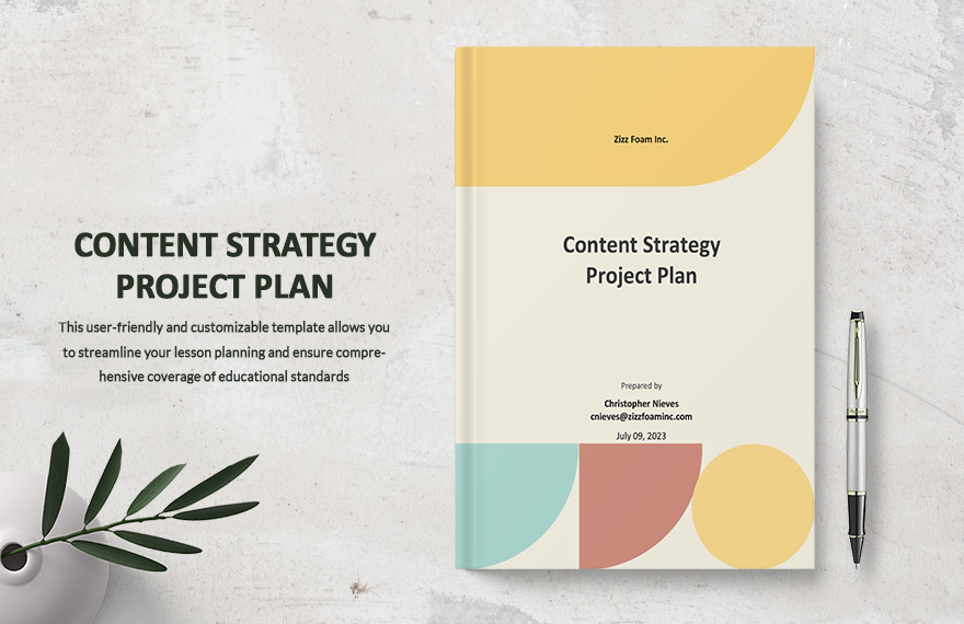 Content Strategy Project Plan Template