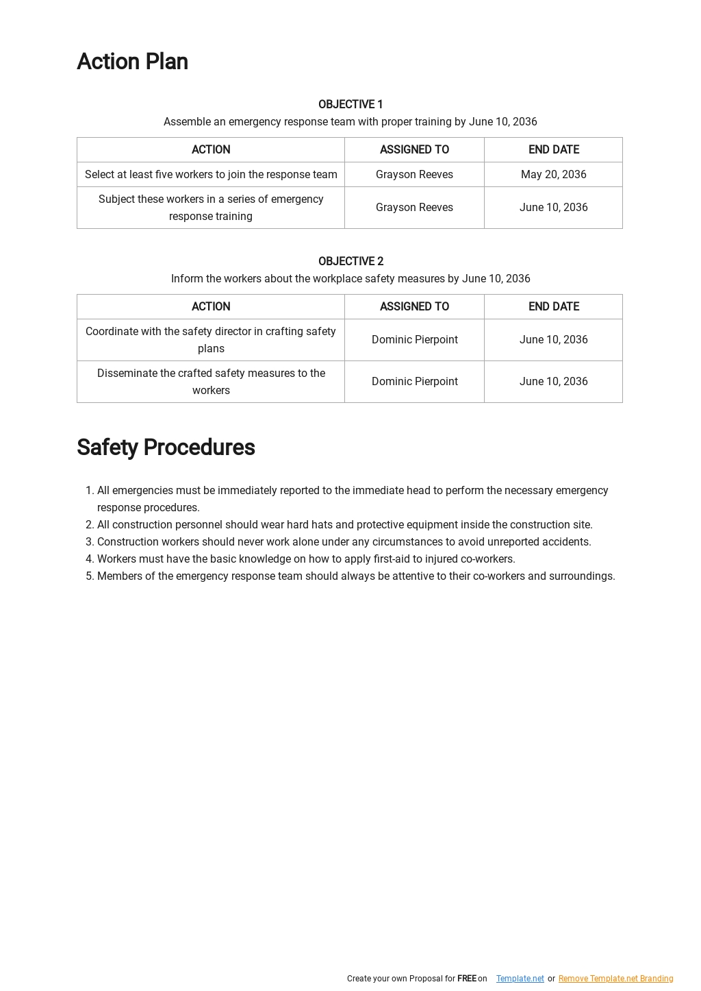Construction Safety Emergency Plan Template 2.jpe