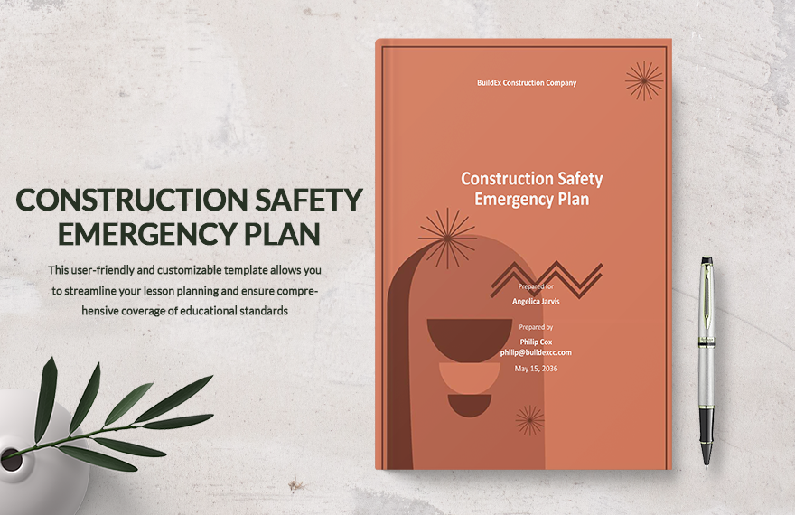 Construction Safety Emergency Plan Template