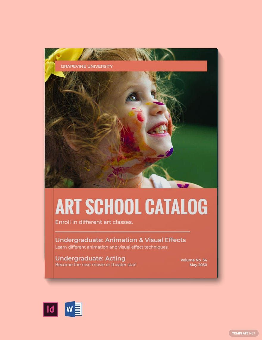 Art School Catalog Template