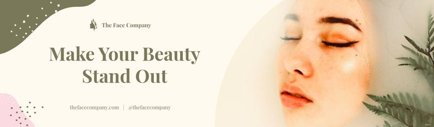 Beauty Products Billboard Template