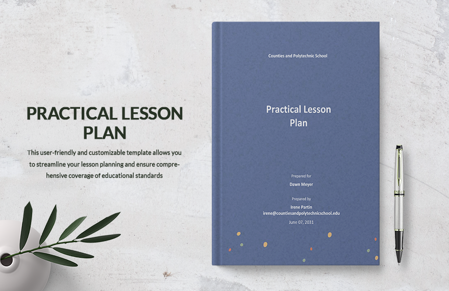 Free Simple Practical Lesson Plan Template