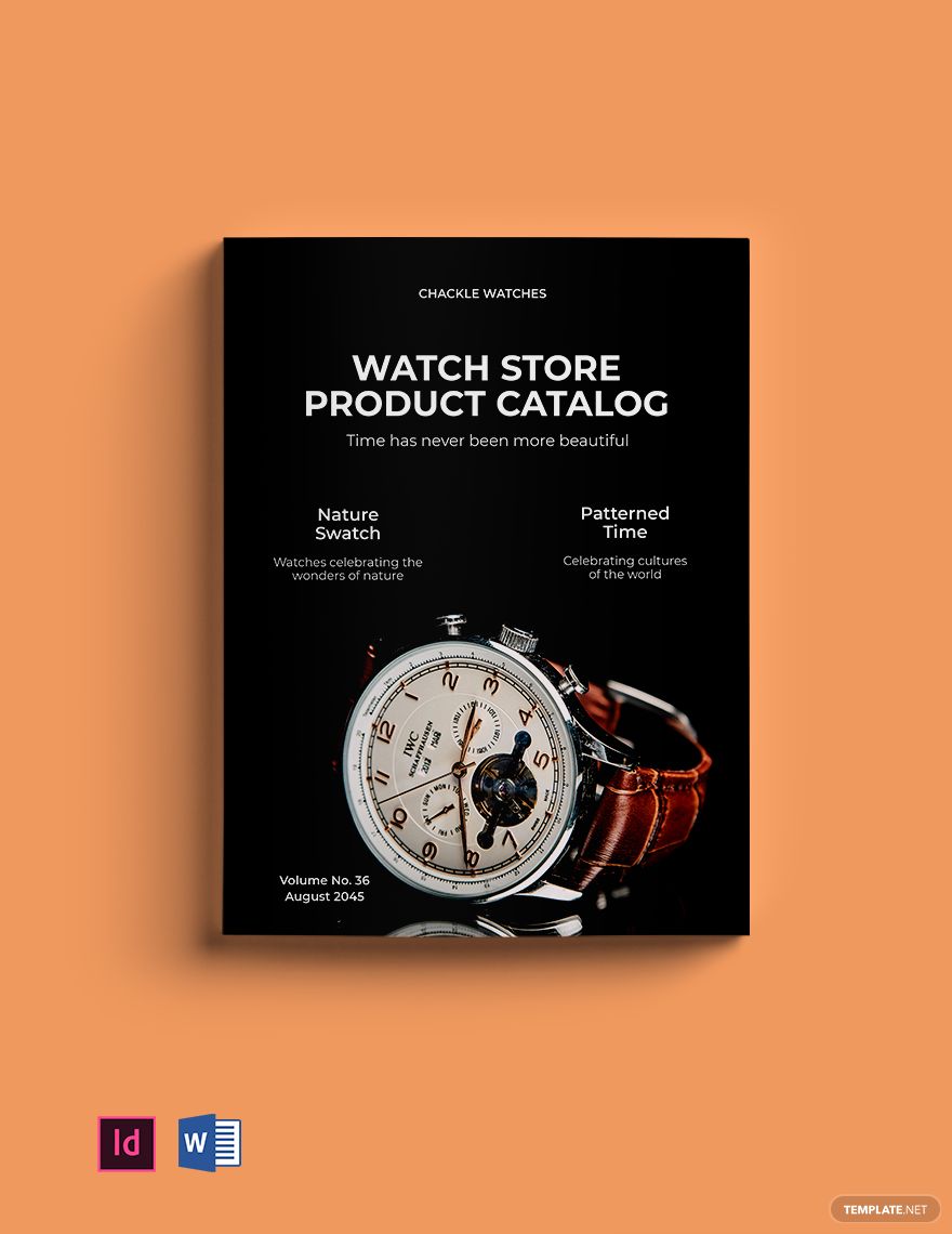 Watch Store Product Catalog Template