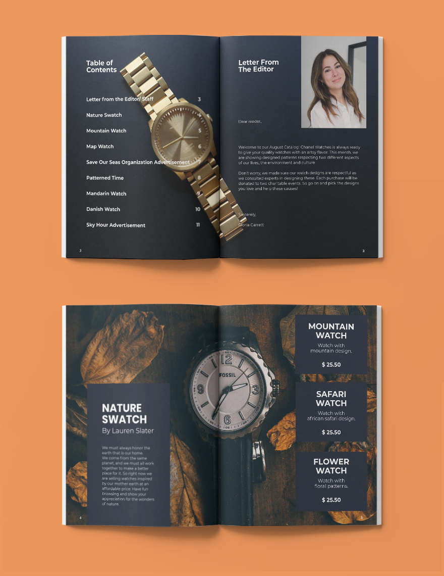 Watch Store Product Catalog Download