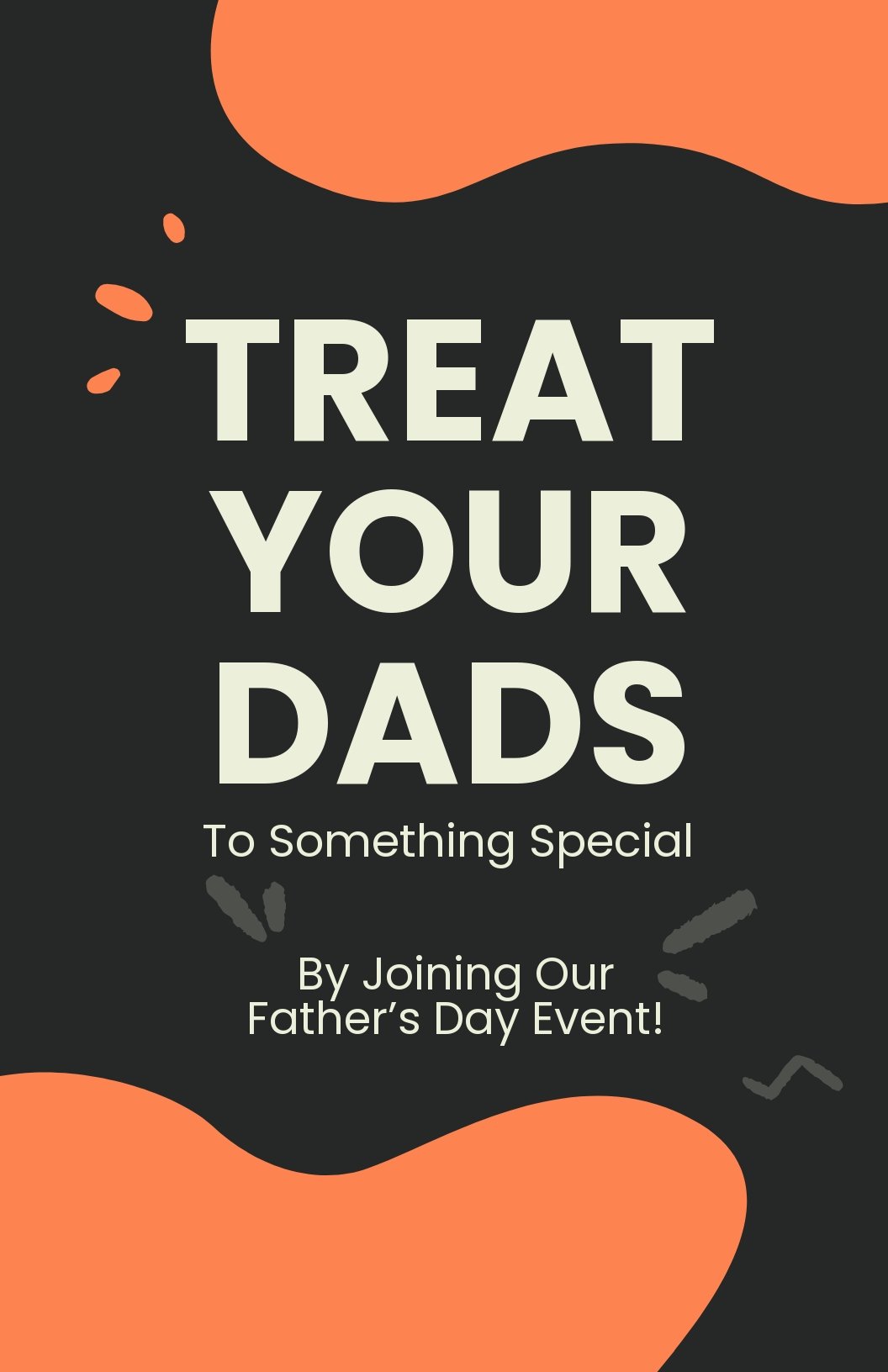 Father's Day Event Poster Template