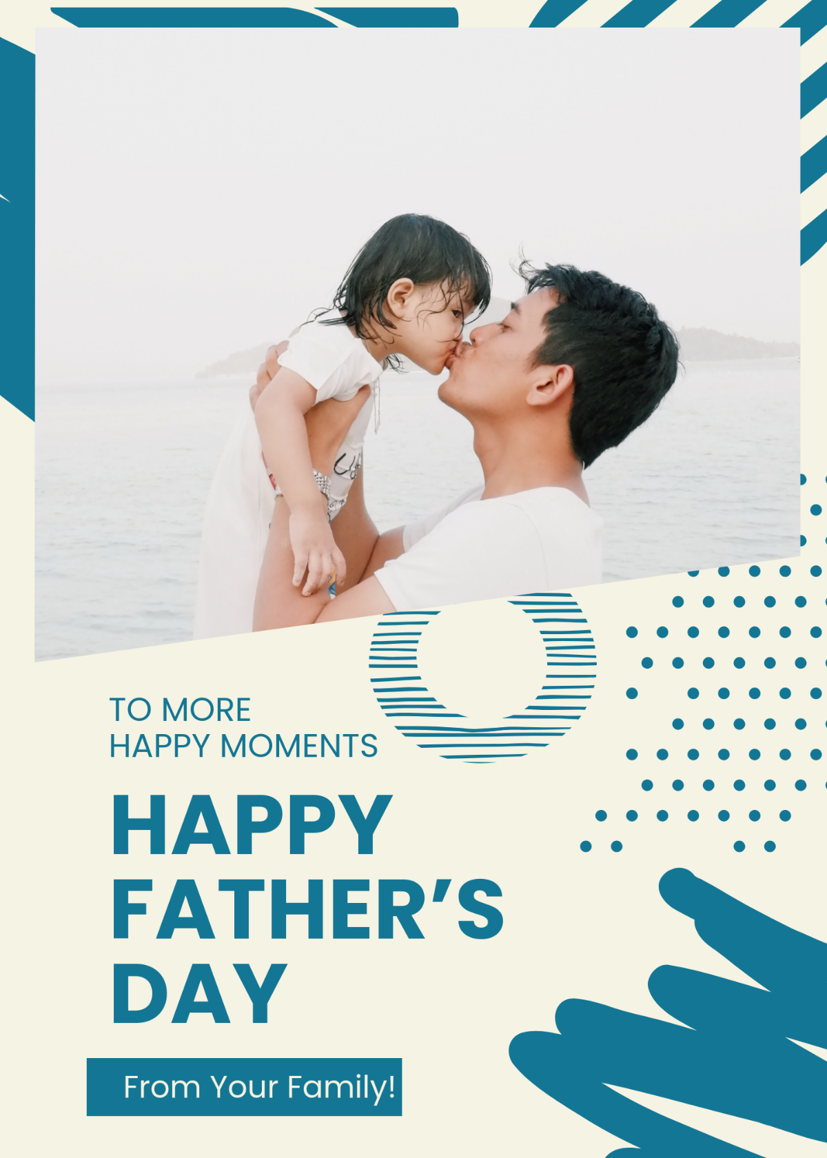 Photo Father's Day Card Template