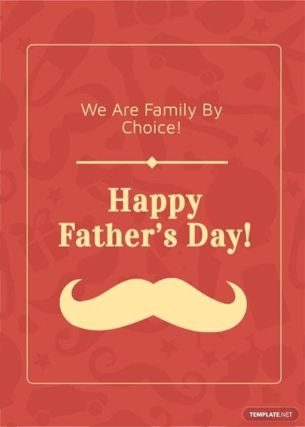 Free Step Dad Father's Day Card Template