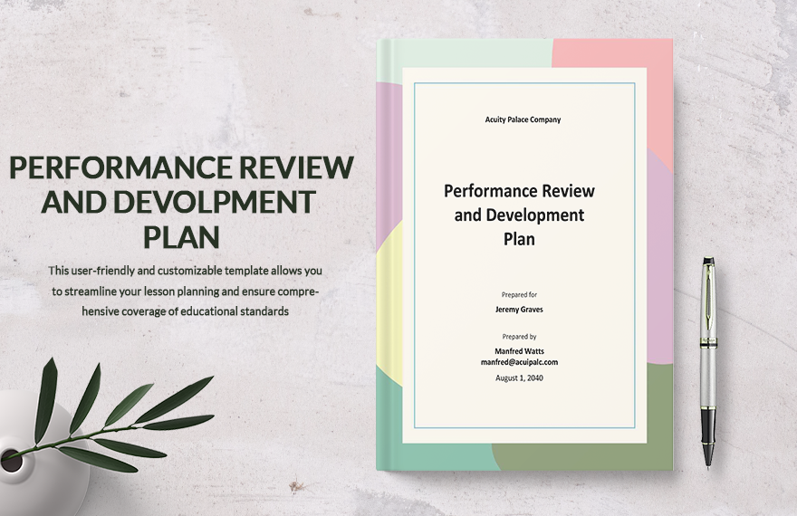 Performance Review and Development Plan Template
