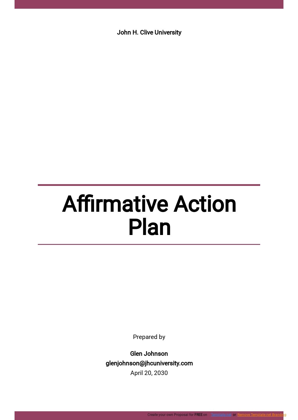 University Affirmative Action Plan Template.jpe