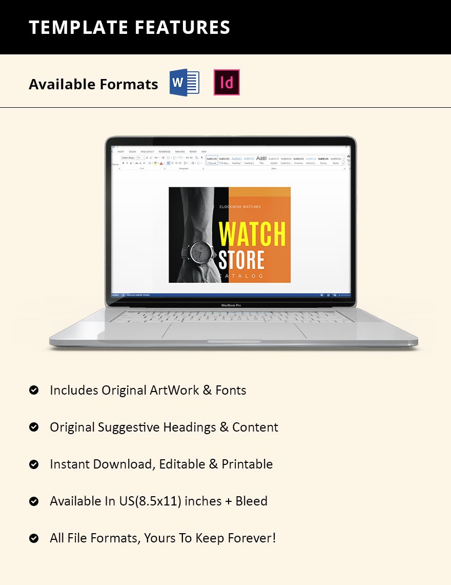 Watch Store Catalog Template