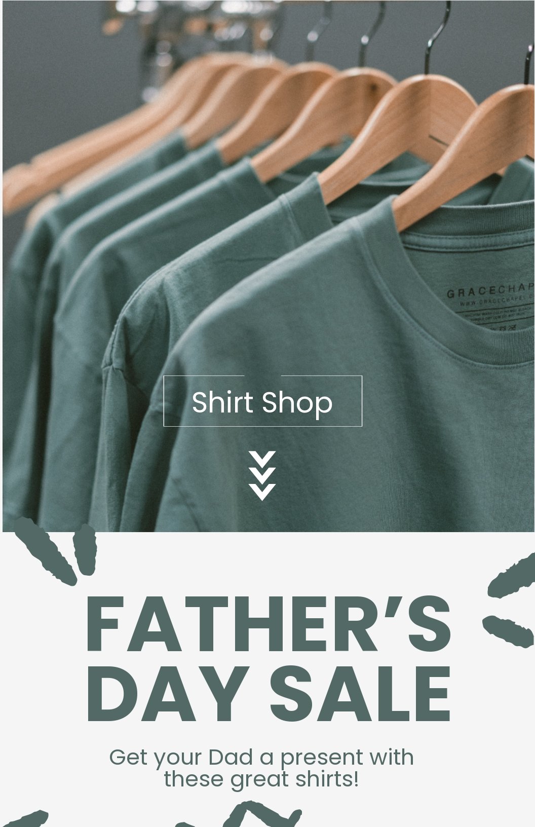 Free Father's Day Sale Poster Template