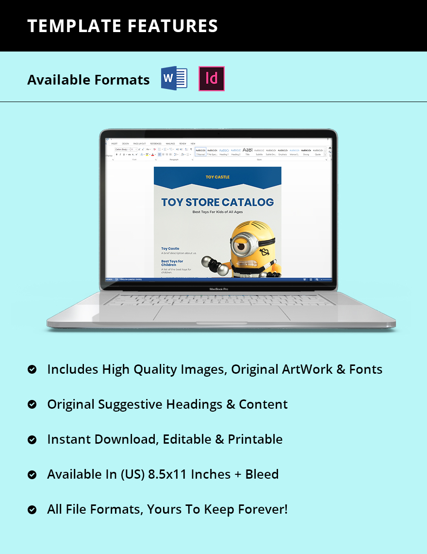 Toys Store catalog template Instruction