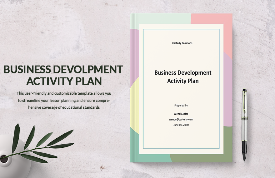 Business Development Activity Plan Template