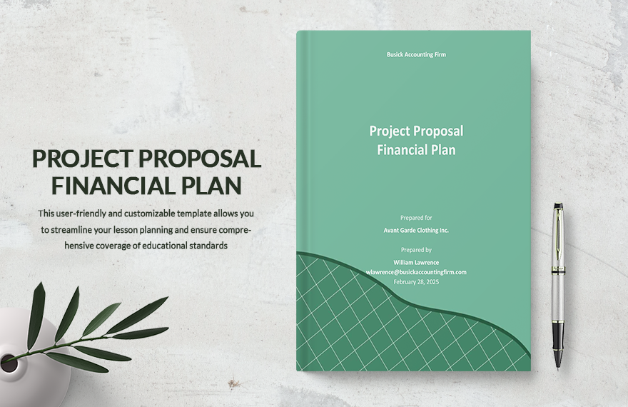 Project Proposal Financial Plan Template