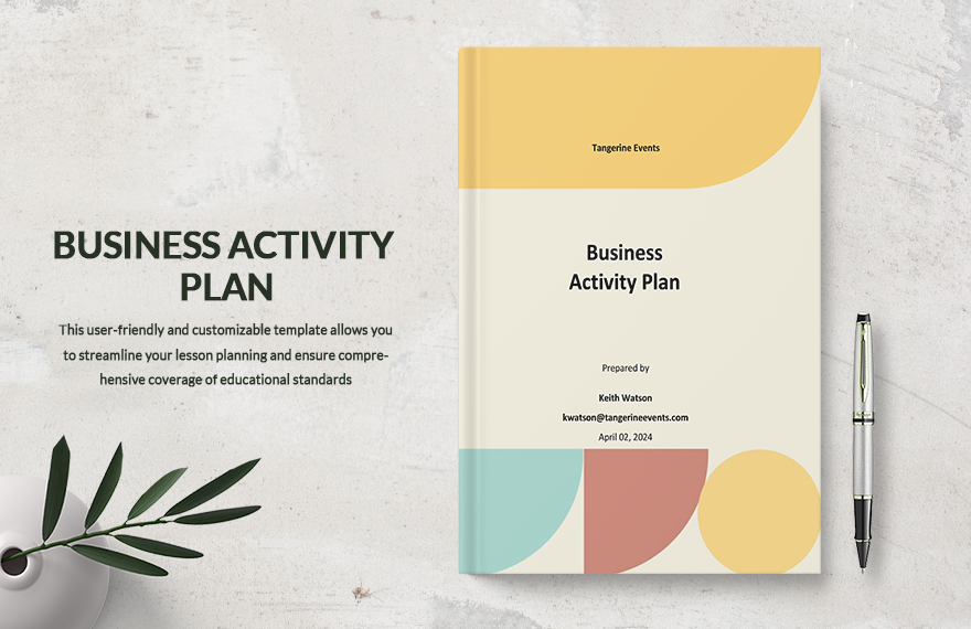 Sample Business Activity Plan Template