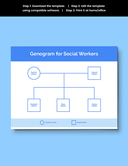 social work genogram free word template