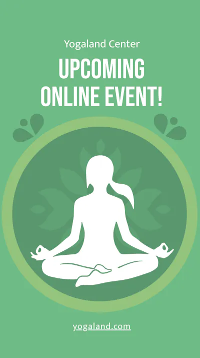 Free Yoga Day Event Instagram Story Template to Edit Online