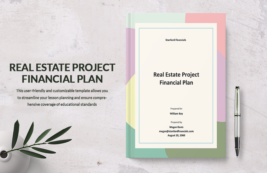 Real Estate Project Financial Plan Template 