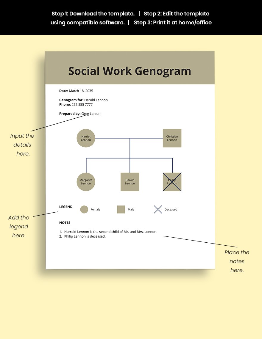 genogram for social work