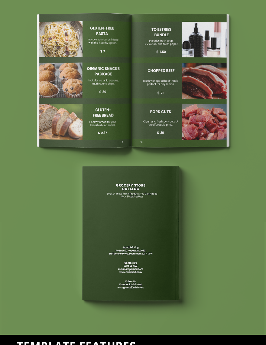 Grocery Store Catalog Template
