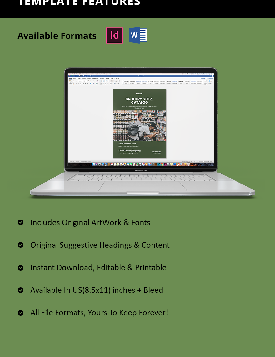 Grocery Store Catalog Template